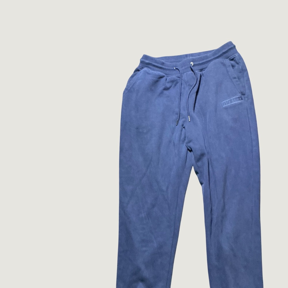 Hurley Mens Fleece Joggers Navy Blue Drawstring Sweatpants Size M